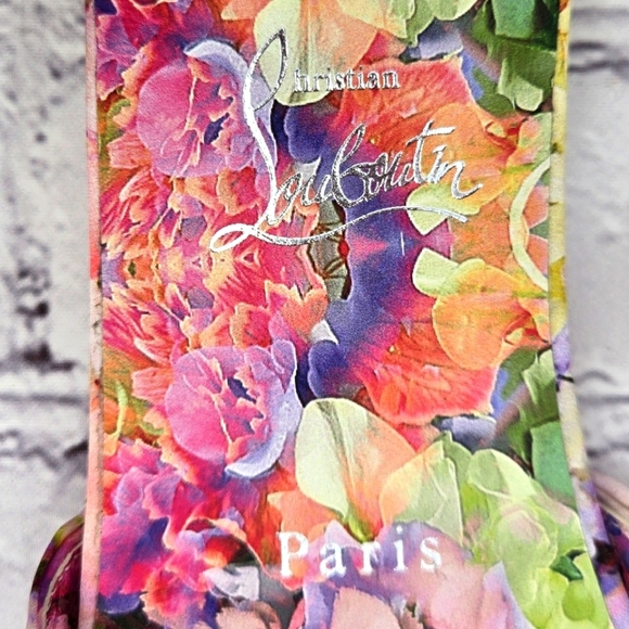 Christian Louboutin Vibrant Sexy Floral Women's Nicol Sandals SIZE 9.5 NWT - Picture 5 of 12